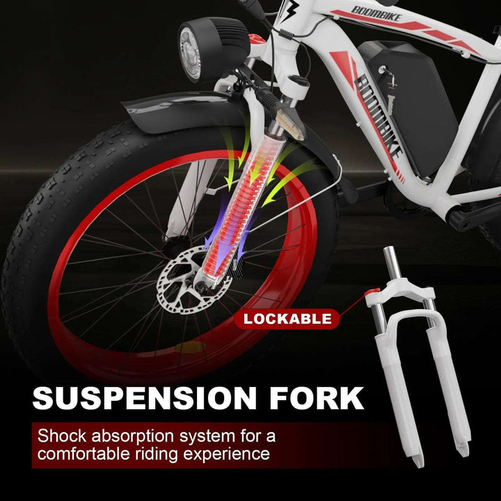 Boombike ZEEGR F1 1000W Electric Bike for Adults 31 MPH 60Miles - BoomBike