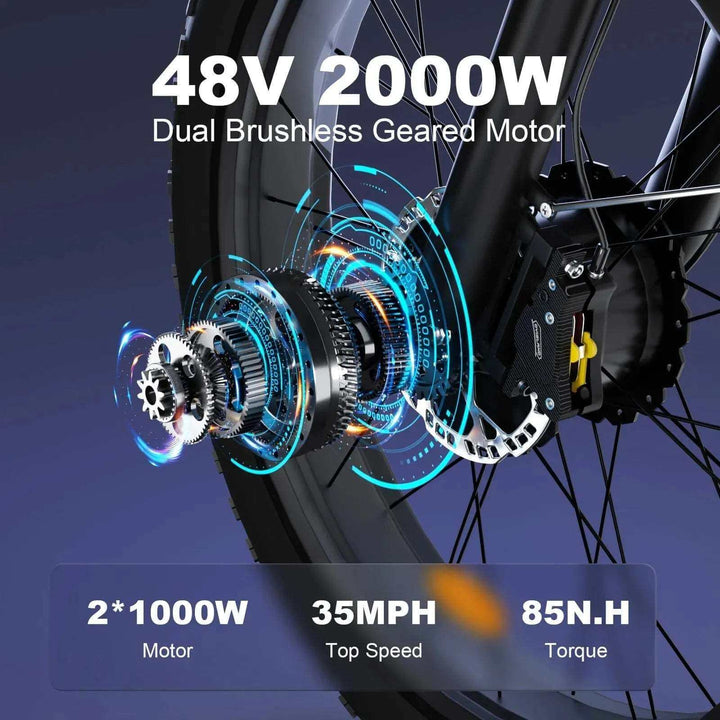 BoomBike Zeegr S1 Dual Motor Full Suspension 35MPH 80Miles - BoomBike