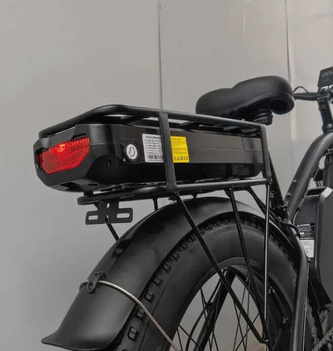 Rear Rack for backup battery - BoomBike