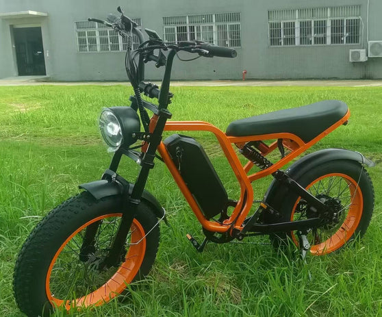 Boombike Bluvall SU8 Moped Ebike 32MPH 80Miles Full Suspension